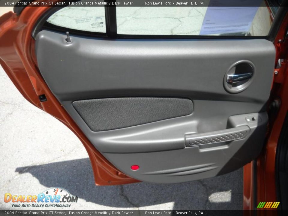 2004 Pontiac Grand Prix GT Sedan Fusion Orange Metallic / Dark Pewter Photo #10