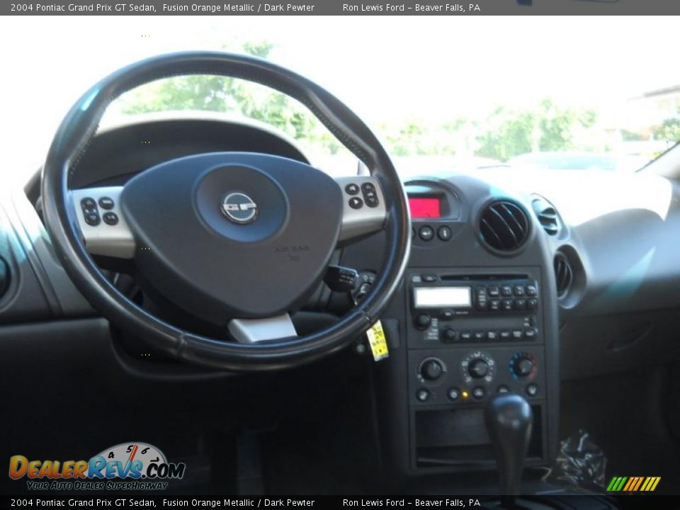 2004 Pontiac Grand Prix GT Sedan Fusion Orange Metallic / Dark Pewter Photo #11