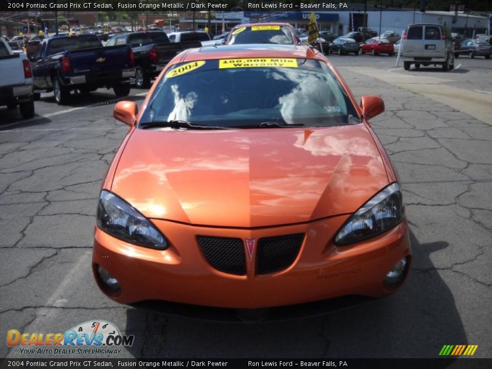 2004 Pontiac Grand Prix GT Sedan Fusion Orange Metallic / Dark Pewter Photo #17