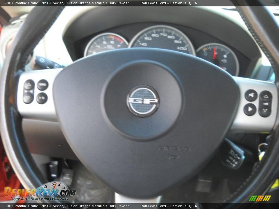 2004 Pontiac Grand Prix GT Sedan Fusion Orange Metallic / Dark Pewter Photo #24