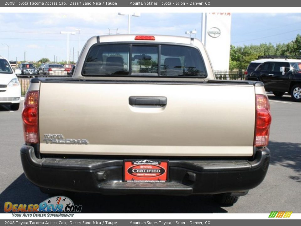 2008 Toyota Tacoma Access Cab Desert Sand Mica / Taupe Photo #3