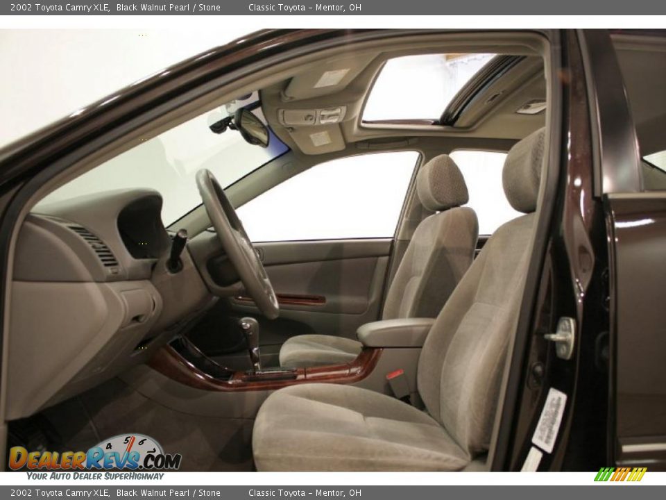 2002 Toyota Camry XLE Black Walnut Pearl / Stone Photo #10