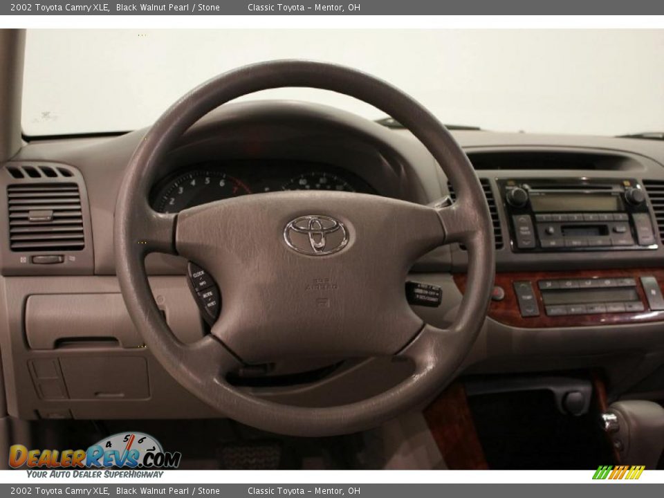 2002 Toyota Camry XLE Black Walnut Pearl / Stone Photo #13