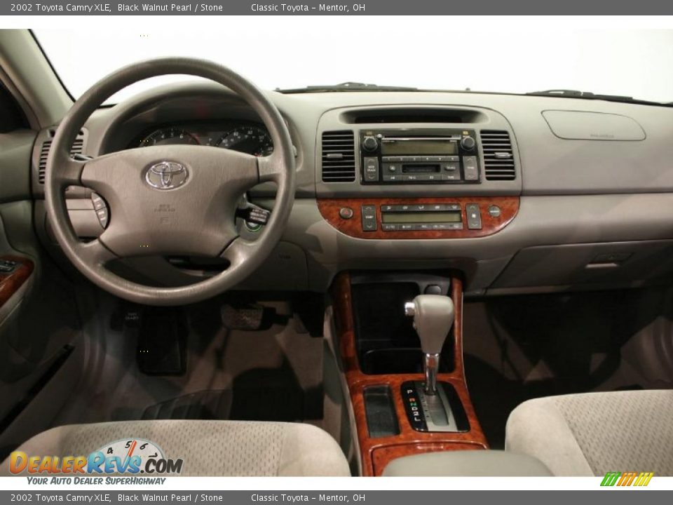 2002 Toyota Camry XLE Black Walnut Pearl / Stone Photo #22