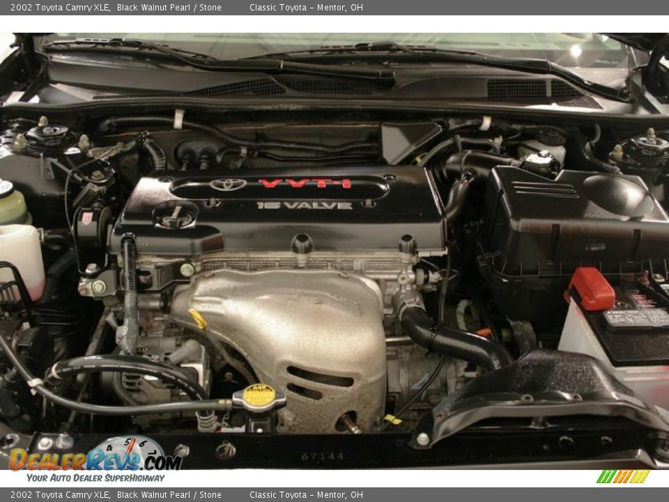 2002 Toyota Camry XLE Black Walnut Pearl / Stone Photo #24