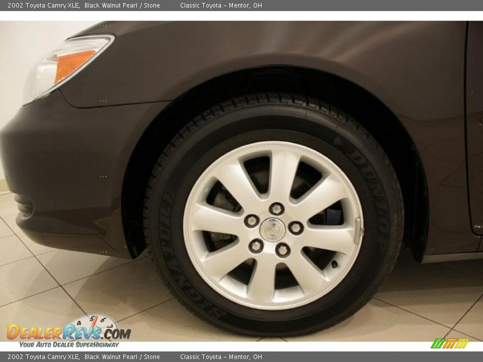 2002 Toyota Camry XLE Black Walnut Pearl / Stone Photo #26