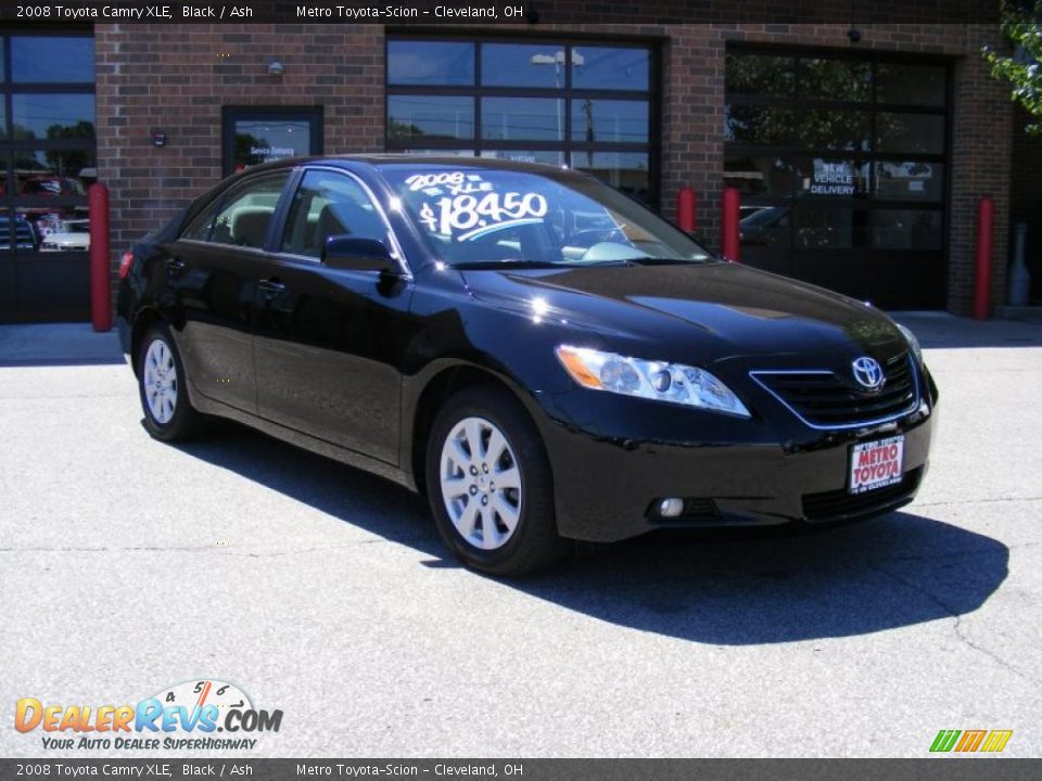 2008 Toyota Camry XLE Black / Ash Photo #1