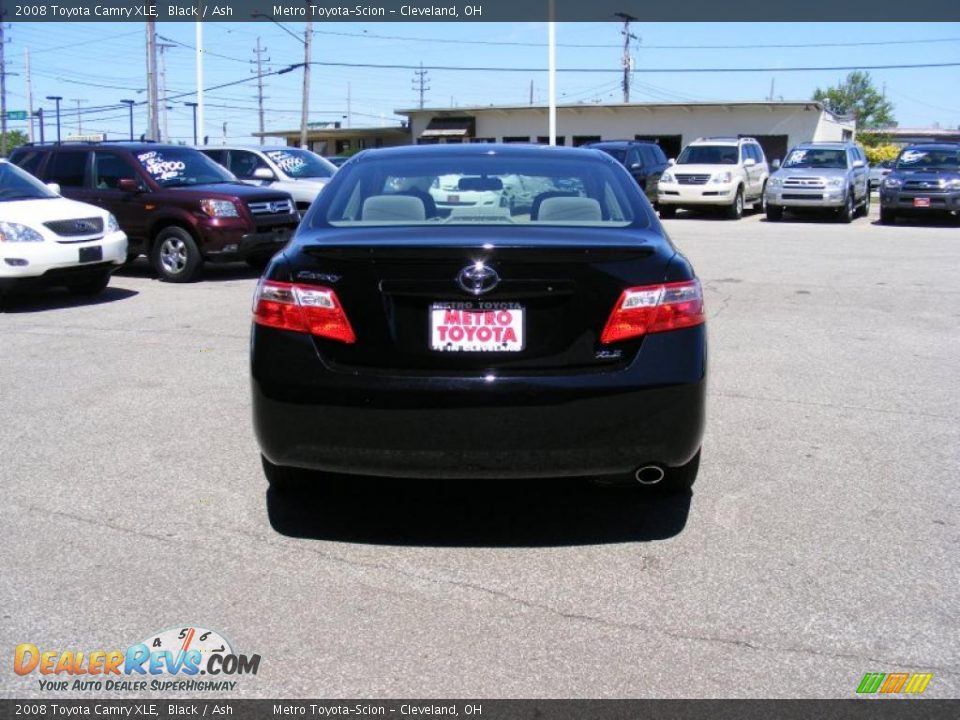 2008 Toyota Camry XLE Black / Ash Photo #4