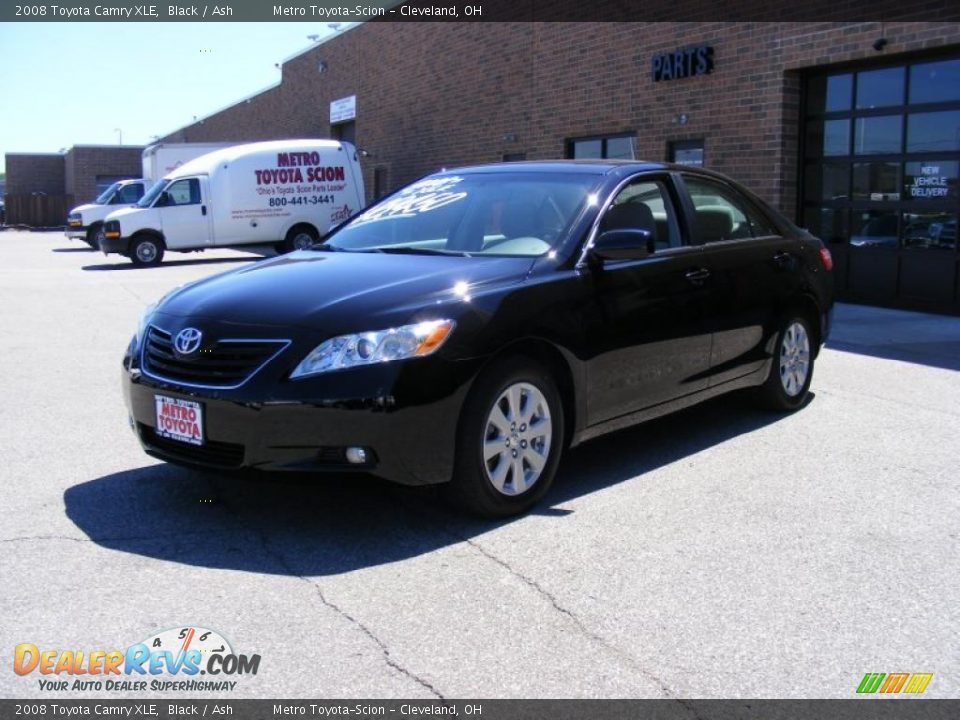 2008 Toyota Camry XLE Black / Ash Photo #7