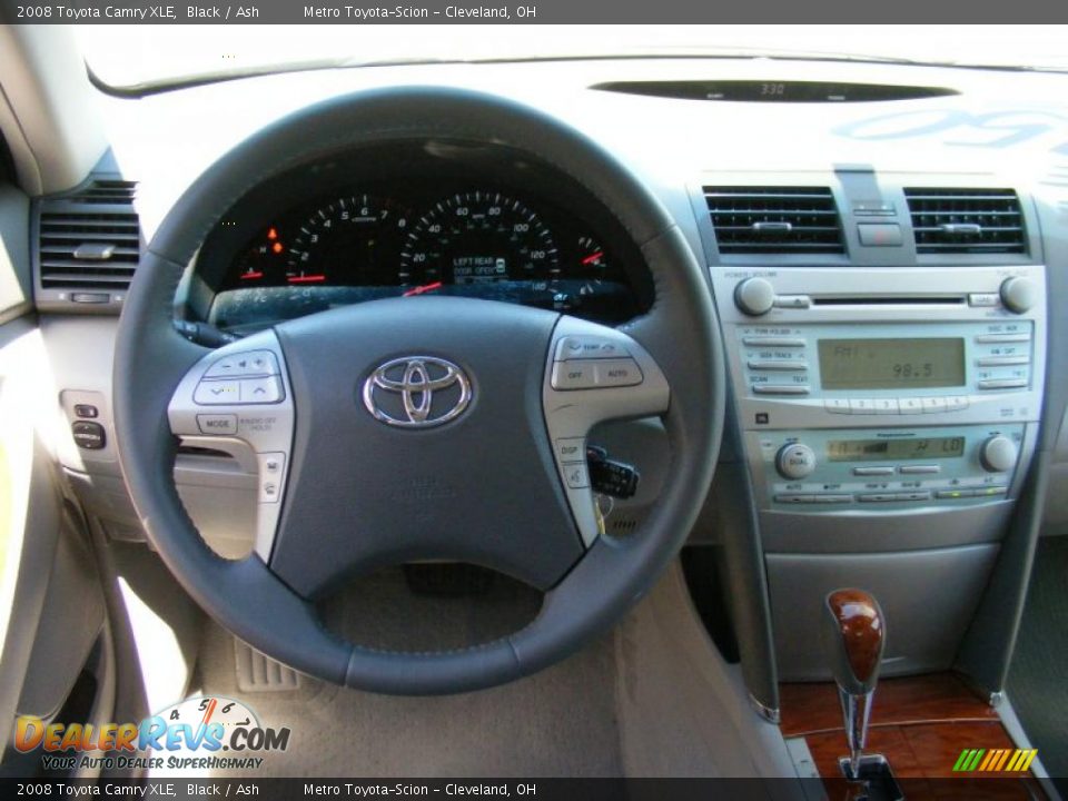 2008 Toyota Camry XLE Black / Ash Photo #15