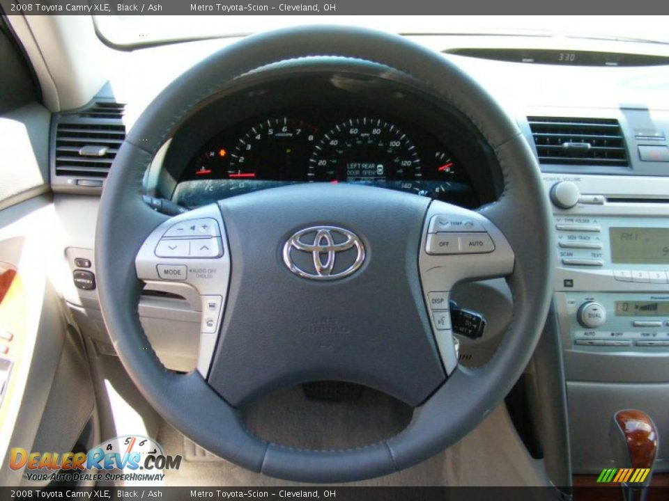 2008 Toyota Camry XLE Black / Ash Photo #16