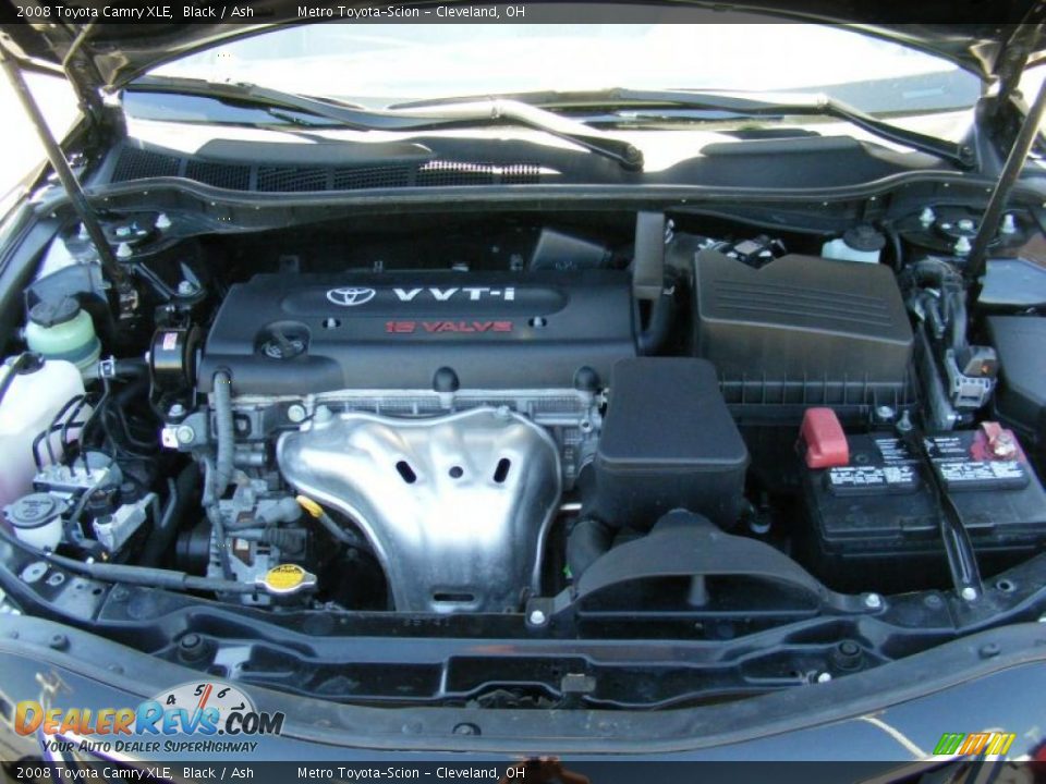 2008 Toyota Camry XLE Black / Ash Photo #27
