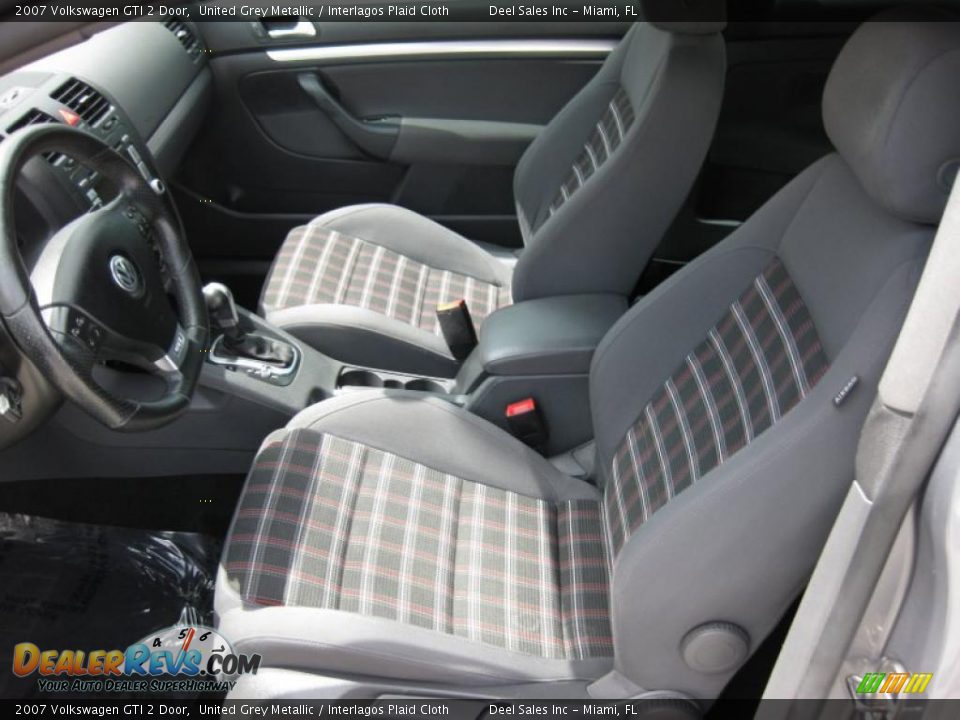 2007 Volkswagen GTI 2 Door United Grey Metallic / Interlagos Plaid Cloth Photo #9
