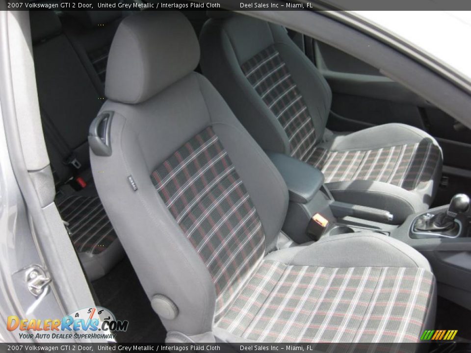 2007 Volkswagen GTI 2 Door United Grey Metallic / Interlagos Plaid Cloth Photo #10