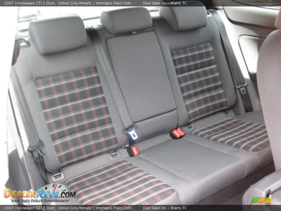 2007 Volkswagen GTI 2 Door United Grey Metallic / Interlagos Plaid Cloth Photo #11