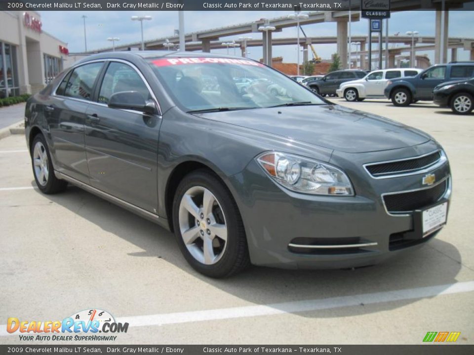 2009 Chevrolet Malibu LT Sedan Dark Gray Metallic / Ebony Photo #2