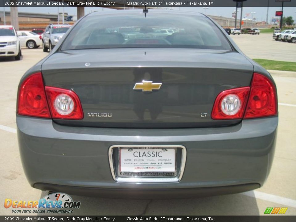 2009 Chevrolet Malibu LT Sedan Dark Gray Metallic / Ebony Photo #6