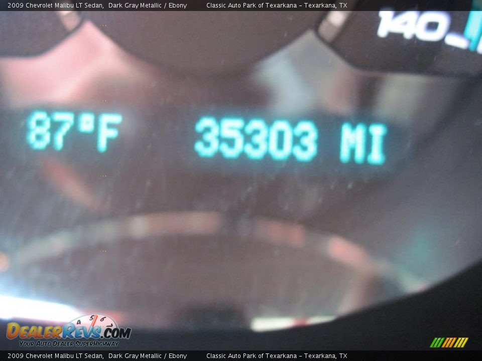 2009 Chevrolet Malibu LT Sedan Dark Gray Metallic / Ebony Photo #10