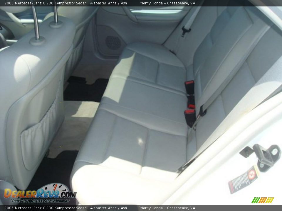 2005 Mercedes-Benz C 230 Kompressor Sedan Alabaster White / Ash Photo #11