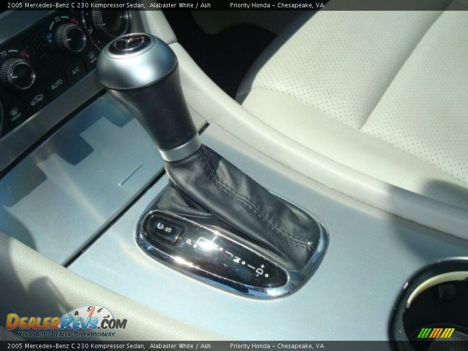 2005 Mercedes-Benz C 230 Kompressor Sedan Alabaster White / Ash Photo #17