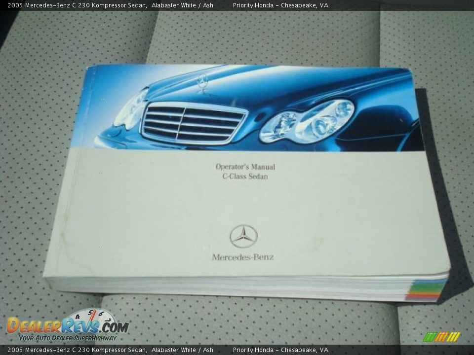 2005 Mercedes-Benz C 230 Kompressor Sedan Alabaster White / Ash Photo #21