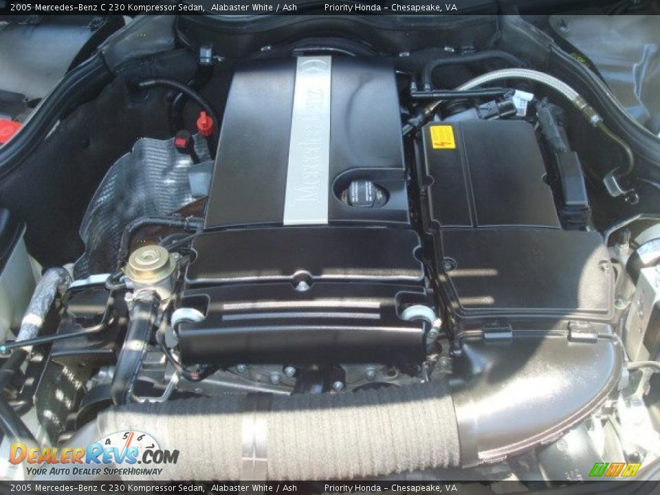 2005 Mercedes-Benz C 230 Kompressor Sedan Alabaster White / Ash Photo #23