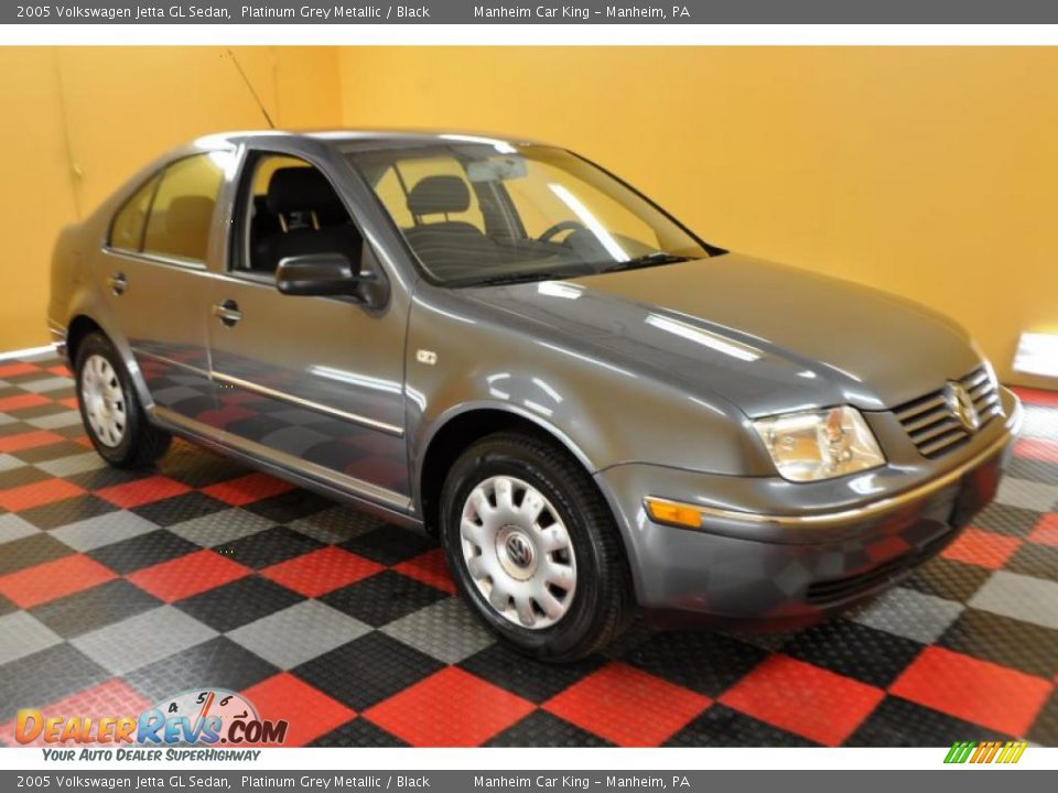 2005 Volkswagen Jetta GL Sedan Platinum Grey Metallic / Black Photo #1
