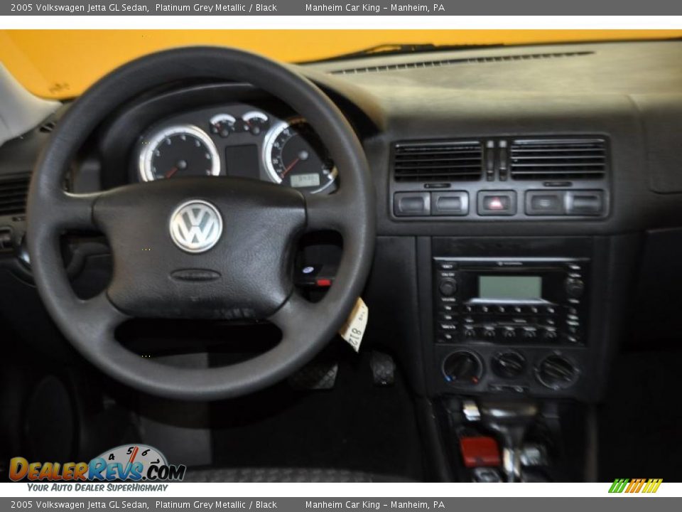 2005 Volkswagen Jetta GL Sedan Platinum Grey Metallic / Black Photo #7