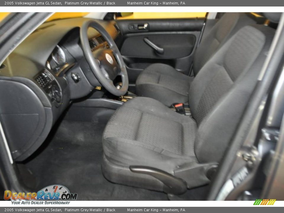 2005 Volkswagen Jetta GL Sedan Platinum Grey Metallic / Black Photo #11