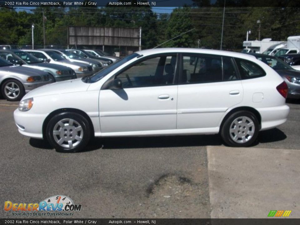 2002 Kia Rio Cinco Hatchback Polar White Gray Photo 4 Dealerrevs Com
