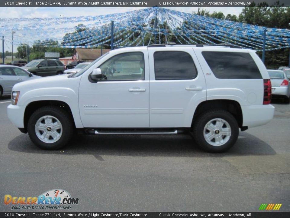 2010 Chevrolet Tahoe Z71 4x4 Summit White / Light Cashmere/Dark Cashmere Photo #1