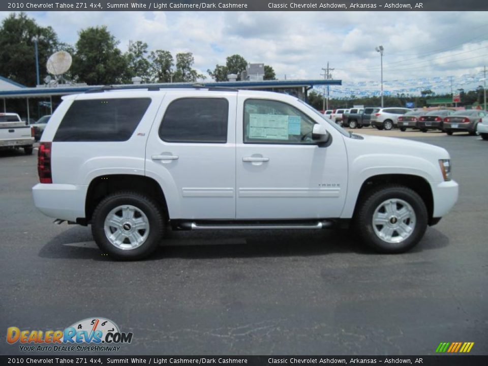 2010 Chevrolet Tahoe Z71 4x4 Summit White / Light Cashmere/Dark Cashmere Photo #2