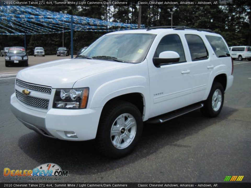 2010 Chevrolet Tahoe Z71 4x4 Summit White / Light Cashmere/Dark Cashmere Photo #3