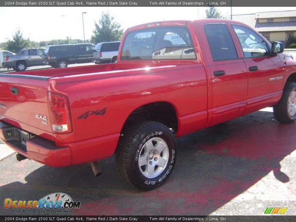 2004 Dodge Ram 1500 SLT Quad Cab 4x4 Flame Red / Dark Slate Gray Photo #5