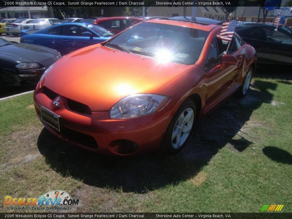 2006 Mitsubishi Eclipse GS Coupe Sunset Orange Pearlescent / Dark Charcoal Photo #1