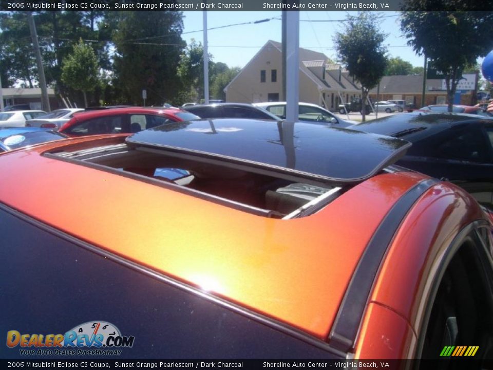 2006 Mitsubishi Eclipse GS Coupe Sunset Orange Pearlescent / Dark Charcoal Photo #9