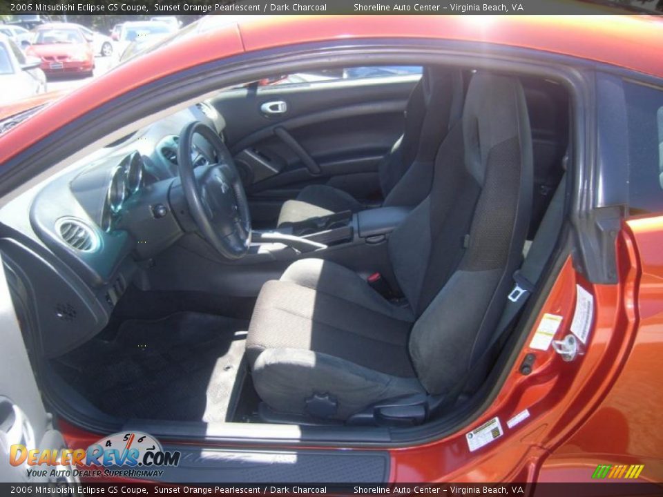 2006 Mitsubishi Eclipse GS Coupe Sunset Orange Pearlescent / Dark Charcoal Photo #12