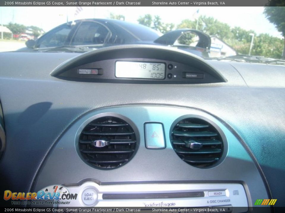 2006 Mitsubishi Eclipse GS Coupe Sunset Orange Pearlescent / Dark Charcoal Photo #14