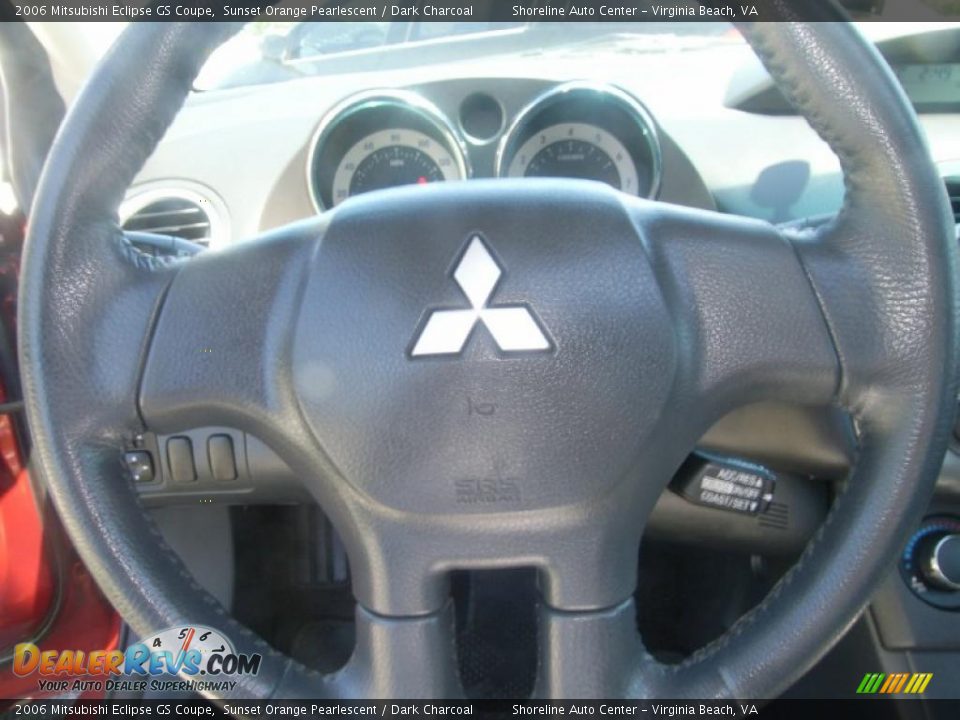 2006 Mitsubishi Eclipse GS Coupe Sunset Orange Pearlescent / Dark Charcoal Photo #16