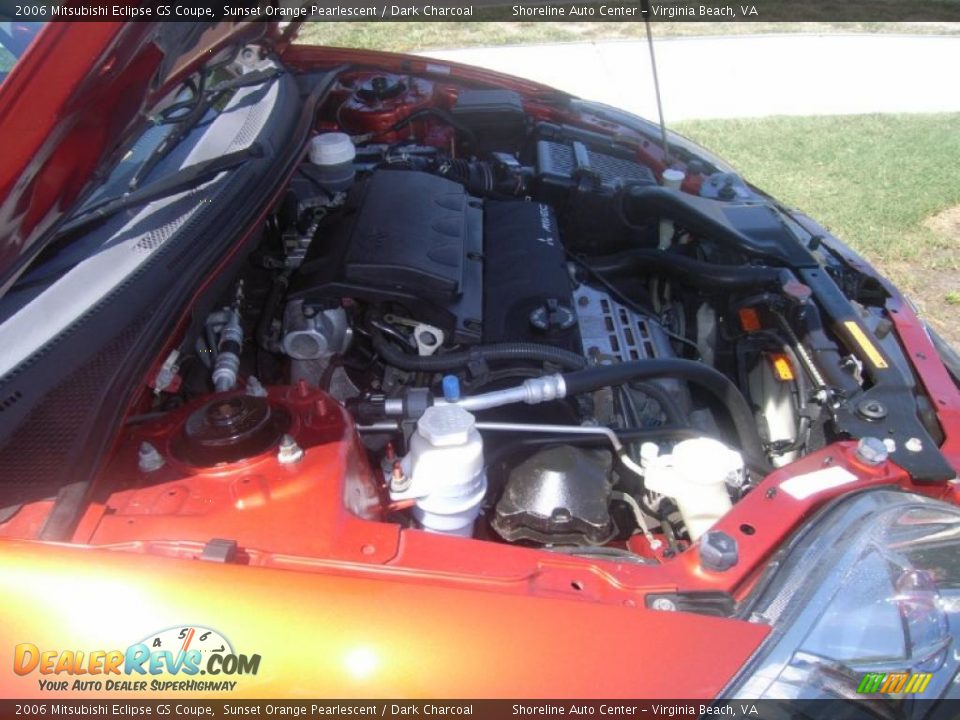 2006 Mitsubishi Eclipse GS Coupe Sunset Orange Pearlescent / Dark Charcoal Photo #18