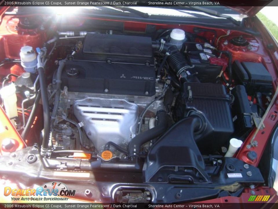 2006 Mitsubishi Eclipse GS Coupe Sunset Orange Pearlescent / Dark Charcoal Photo #19