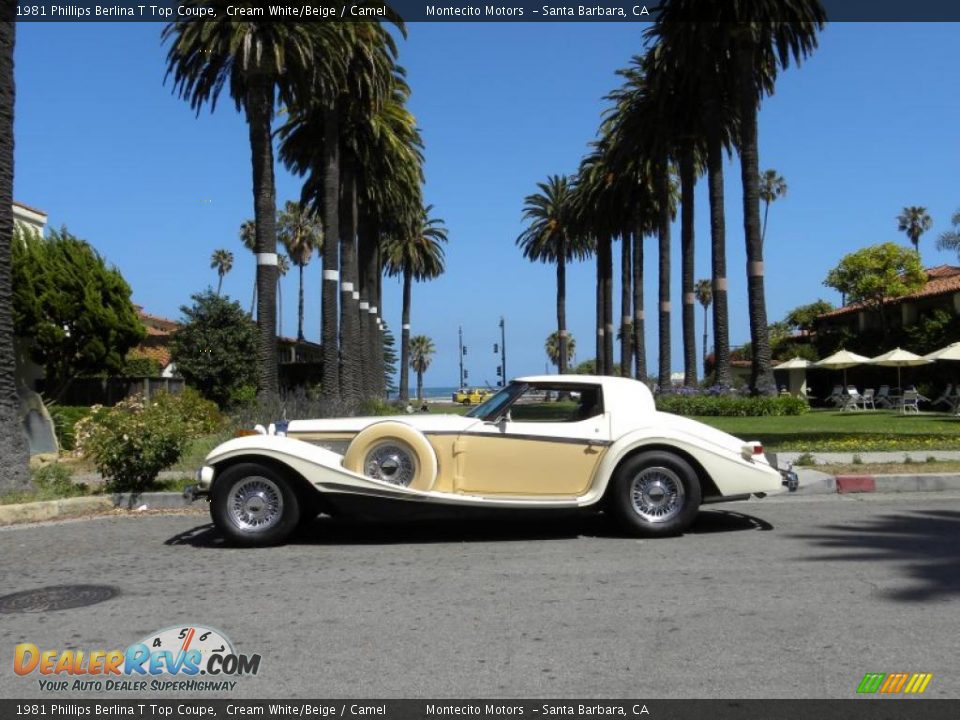 1981 Phillips Berlina T Top Coupe Cream White/Beige / Camel Photo #2