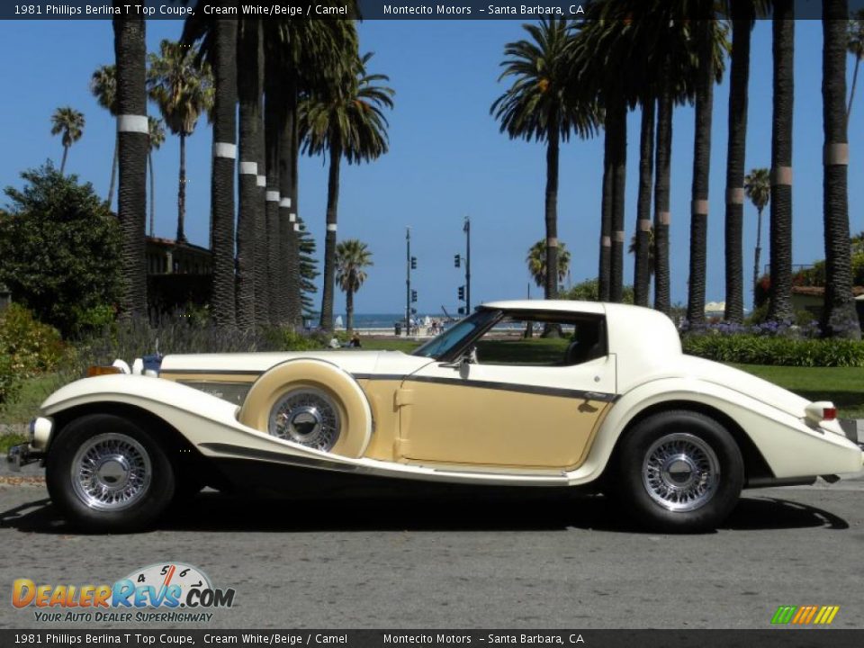 1981 Phillips Berlina T Top Coupe Cream White/Beige / Camel Photo #3