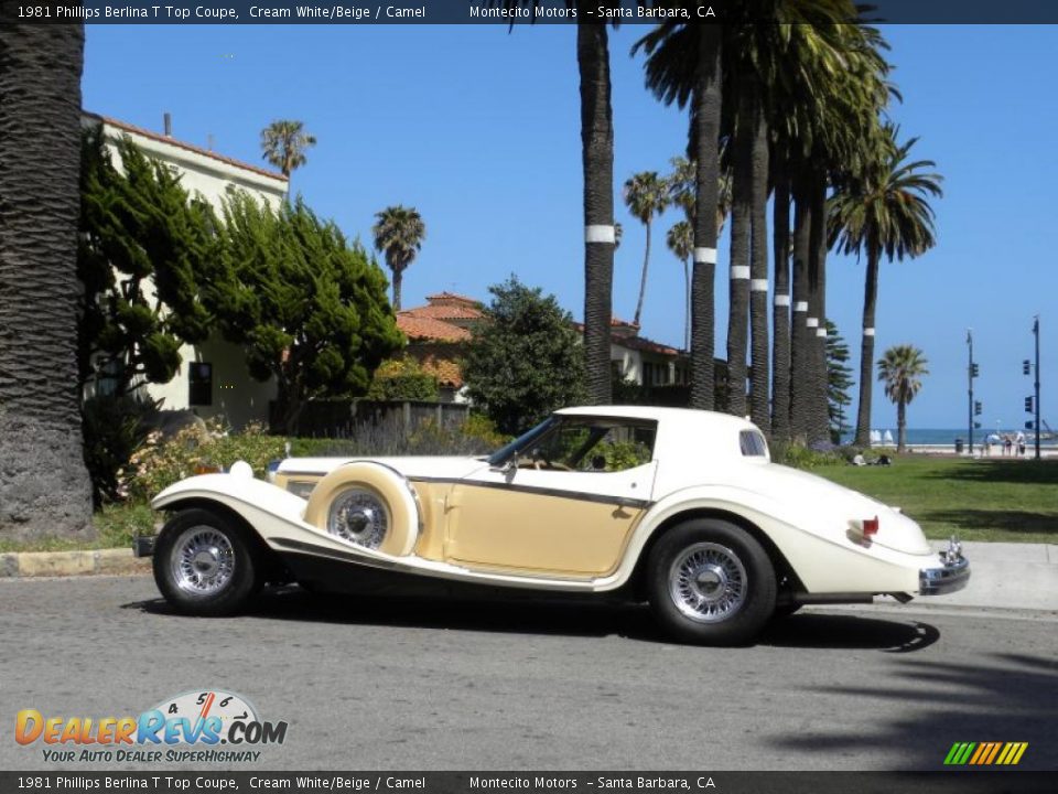 1981 Phillips Berlina T Top Coupe Cream White/Beige / Camel Photo #4