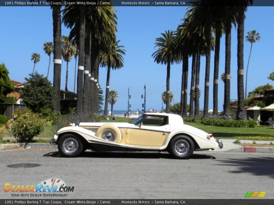 1981 Phillips Berlina T Top Coupe Cream White/Beige / Camel Photo #5