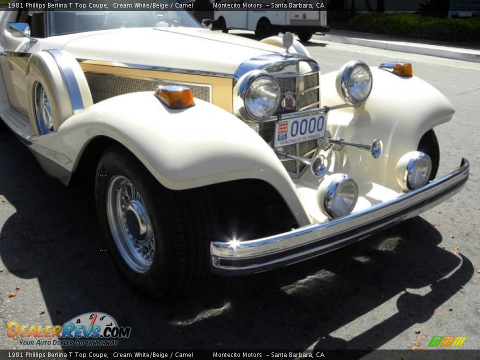 1981 Phillips Berlina T Top Coupe Cream White/Beige / Camel Photo #10