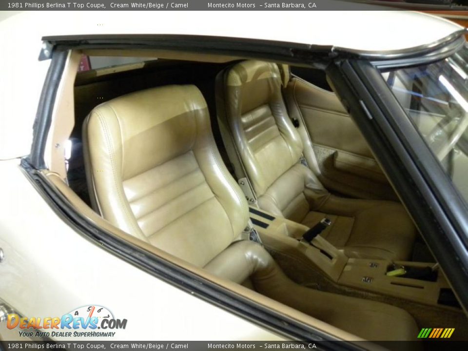 1981 Phillips Berlina T Top Coupe Cream White/Beige / Camel Photo #14