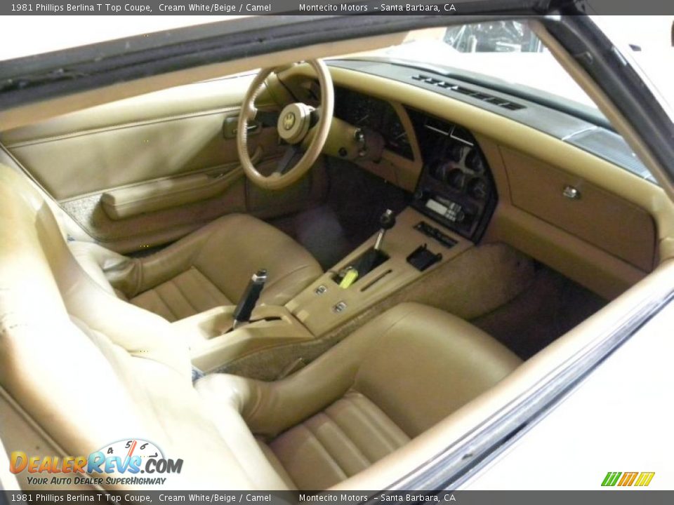 1981 Phillips Berlina T Top Coupe Cream White/Beige / Camel Photo #15