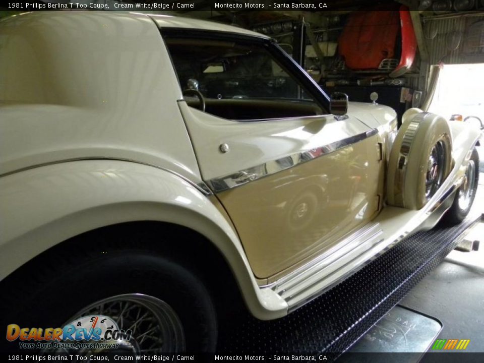 1981 Phillips Berlina T Top Coupe Cream White/Beige / Camel Photo #16