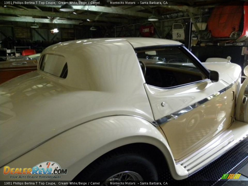 1981 Phillips Berlina T Top Coupe Cream White/Beige / Camel Photo #17